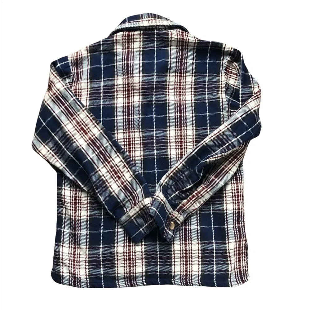 VTG Levi’s Mens Woven Cotton Blend Plaid Button Up Classic Shirt Farmer Western